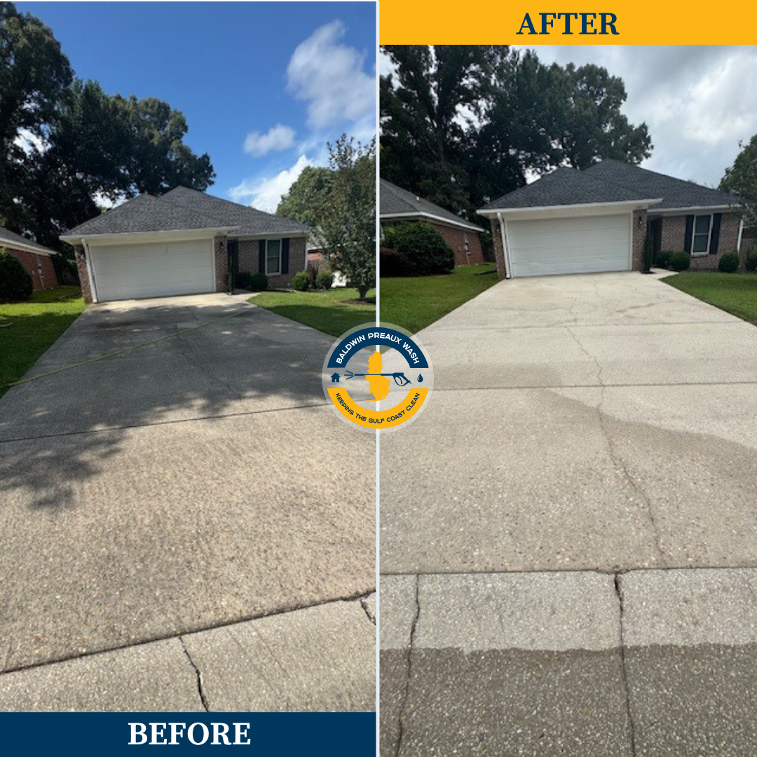 Fantastic Driveway Cleaning and House Washing Project for Kim in Daphne AL